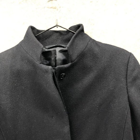 Uniqlo Wool Blazer Jacket Womens S Black Short Coat Minimalist Formal - Picture 6 of 10
